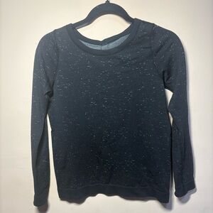 Lululemon Black Speckled Long Sleeve Athletic Top XS 4 (Approx)